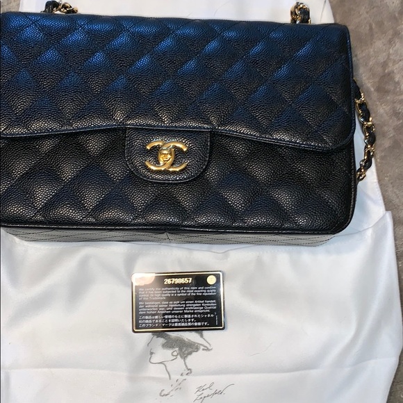 -Chanel Black caviar purse NBW original tag ,box - Picture 7 of 11